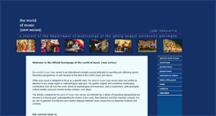 Desktop Screenshot of journaltheworldofmusic.com